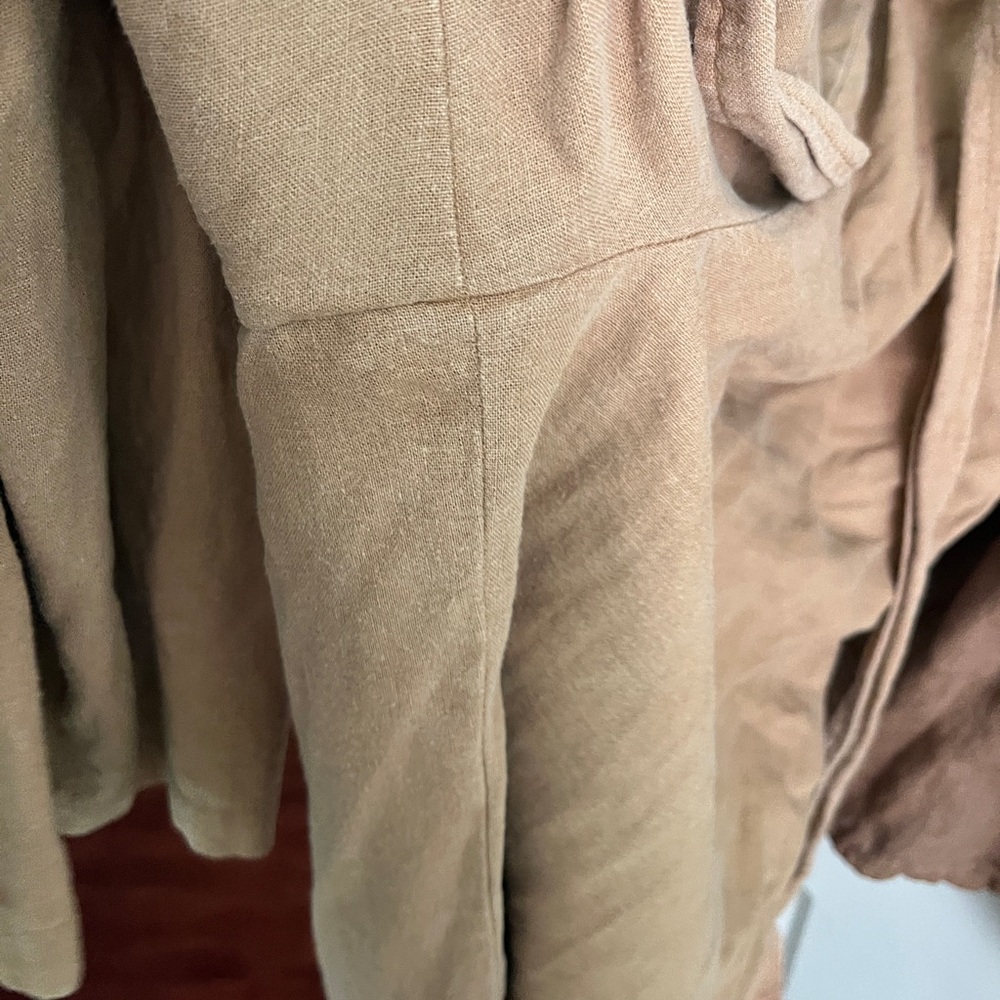 Calvin Klein Tan Jumpsuit and Brown Linen Dress Bundle - Picture 14 of 16